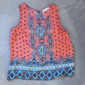 Rose & Thyme Sleeveless Boho Styled Blouse